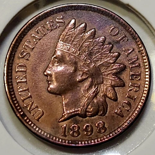 1898 Indian Head Cent - AU/UNC✨️ - 4 Diamonds, Lustrous! 👀