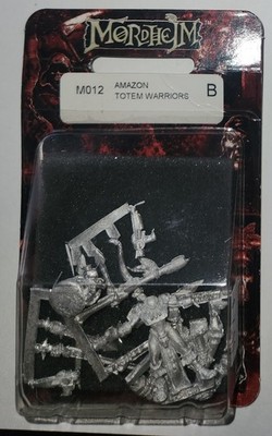 Warhammer Mordheim M012 Amazon Totem Warriors Vintage Rare - NEW IN PACKAGE