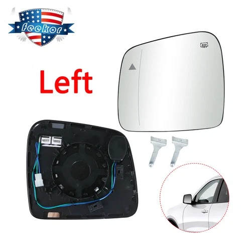 Driver Side Mirror Glass with Blind Spot For Jeep Grand Cherokee 2011-2021