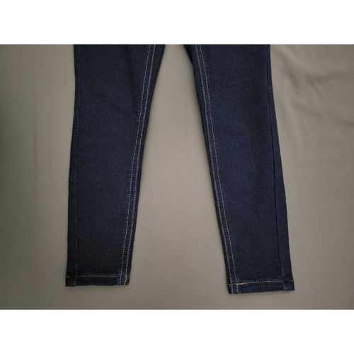Justice Jeans Youth Girls Size 6 Skinny Legging Stretch Pull On Dark Blue Denim - Picture 3 of 15