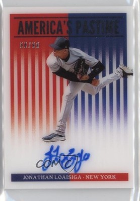 2019 Chronicles America's Pastime 86/99 Jonathan Loaisiga Rookie Auto RC 0u66