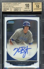 2013 Bowman Football Rookie Chrome Refractor Autographs Guide 96