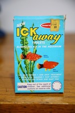 De colección Acuario Pecera Ick Away Tabletas Tropicales Pecera Comida Wardley's Box