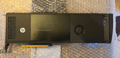 HP 841969-001 804086-002 Z Turbo Drive QUAD Pro PCIe M.2 NVMe SSD Adapter - MINT