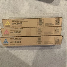 Ricoh Savin Lanier Toner Color Set CYM MP C6003 C4503 OEM Yellow Magenta Cyan