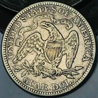 1876 Seated Liberty Quarter 25C Centennial 90% Silver US Coin CC29166