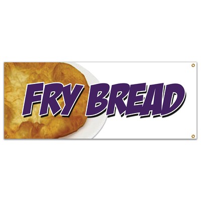 FRYBREAD BANNER SIGN fresh hot bakery indian fry bread fried navajo