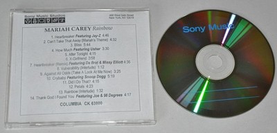 Mariah Carey: rainbow [RARE US PROMO CD ALBUM on Sony CD r] Sony US 1999 sammler