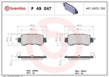 BREMBO Bremsbelagsatz, Scheibenbremse Hinterachse für MAZDA