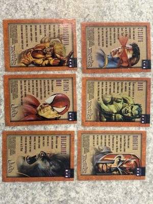 Skybox Marvel golden Boris Vallejo 6-Card set