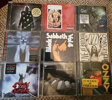 Ozzy Osbourne Black Sabath Cd Bundle X9 VGC | Ultimate Sin Broken Case.