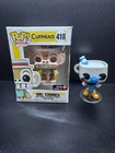 Cuphead Funko Pop Lot : Mugman Loose + Mr. Chimes #418 Box Damage