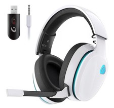 2.4GHz Wireless Gaming Headset for PS5, PS4, PC, Nintendo Switch, Bluetooth 5.3