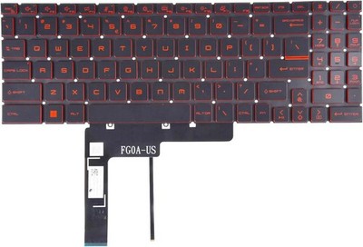 Laptop Replacement Keyboard Fits MSI Katana GF66 GF76 Pulse GL66 GL76 Backlit US