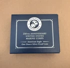 250th Anniversary Marine Corps American Eagle One Ounce Silver Proof Coin