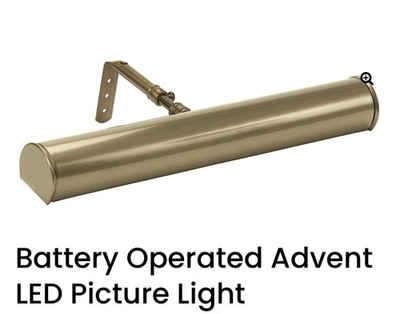#ad House Of Troy Battery Operated LED picture Light 14” Antique Brass ABLED14 71 $84.95