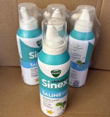 4PK Vicks Sinex Gentle Saline Nasal Mist 5.0 Oz CHILDRENS