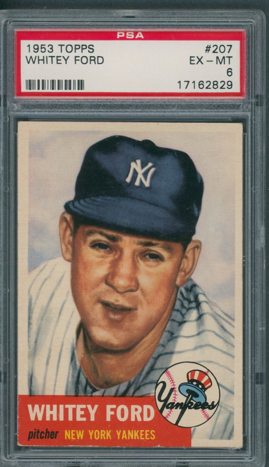 1953 Topps #207 Whitey Ford PSA EX-MT 6 *2829