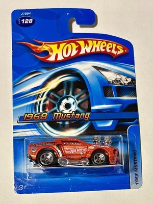 2006 Hot Wheels 1968 Ford Mustang #128 El Segundo Shaker Metalflake Orange 1:64