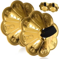 4 Pcs Finger Cymbals, Belly Dancing Finger Cymbals, Brass Finger Zills Musica...