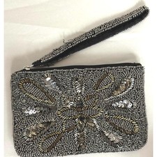 Charming Charlie Beaded Clutch Bag wristlet