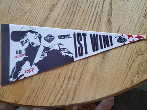 NHRA 2026 THUNDER VALLEY NATIONALS  CLAY MILLICAN PENDANT   1ST WIN 2017 18X8 IN