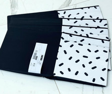 4 x IKEA White/Black Dot Pattern Drona Storage Boxes For Kallax Unit 805.665.51