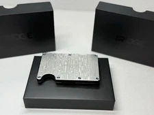 The Ridge "Damascus Steel" Wallet w/Money Clip and NEW BLUE PVD Screws!