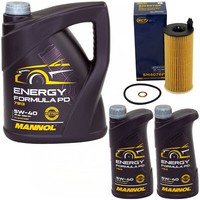 MotoröL Set Mannol Energy Formula 5W-40 7 Liter + ÖLfilter FüR Bmw 3Er 5Er 6Er