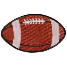EMBROIDERED FOOTBALL PATCH iron-on SPORTS TEAM UNIFORM EMBLEM QUARTERBACK BALL