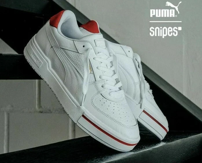 PUMA CA PRO HERITAGE TRAINER 375811 02 WHITE RED MENS ATHLETIC CASUAL SHOES