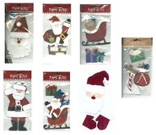 CHRISTMAS Santa Claus Paper Bliss Stickers PICK Sleigh Chimney Presents Roof