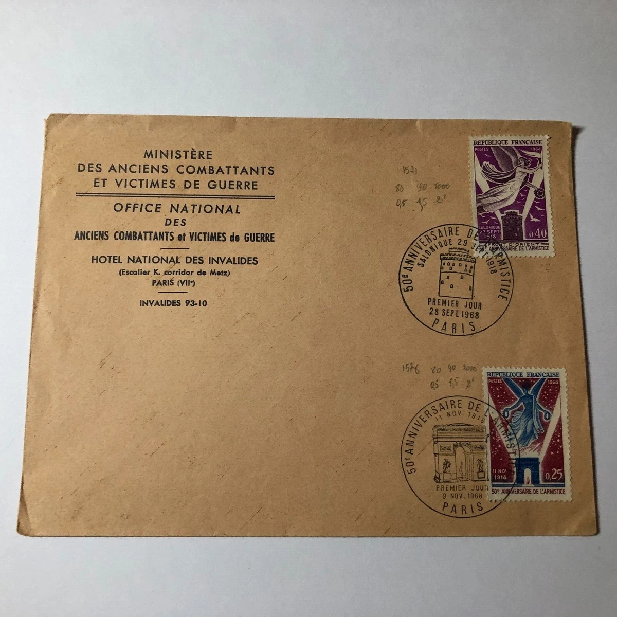 FRANCE FDC Lot 3 Enveloppes Année 1970 1er Jour - Collection Timbre Poste ⭐ EUR 1,00 - FR