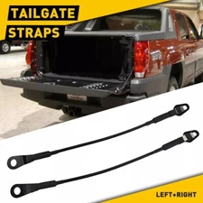 Pair Tailgate Cable Strap For 99-06 Silverado Sierra Avalanche H2 SUT Chevy GMC