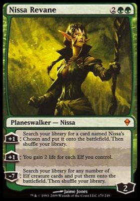 *MRM* FR/VF FOIL Nissa Revane Original Folie MTG ZEN