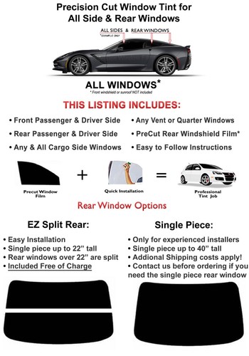 Nano Carbon Window Film Any Tint Shade PreCut All Sides&Rears for INFINITI Glass - Picture 2 of 8