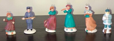 Six (6) Lemax Retired Figurines Porcelain, Dickensvale Christmas Village #106
