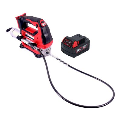 Milwaukee M18 GG-501 Akku Fettpresse 18 V 690 bar + 1x Akku 5,0 Ah - ohne Lader
