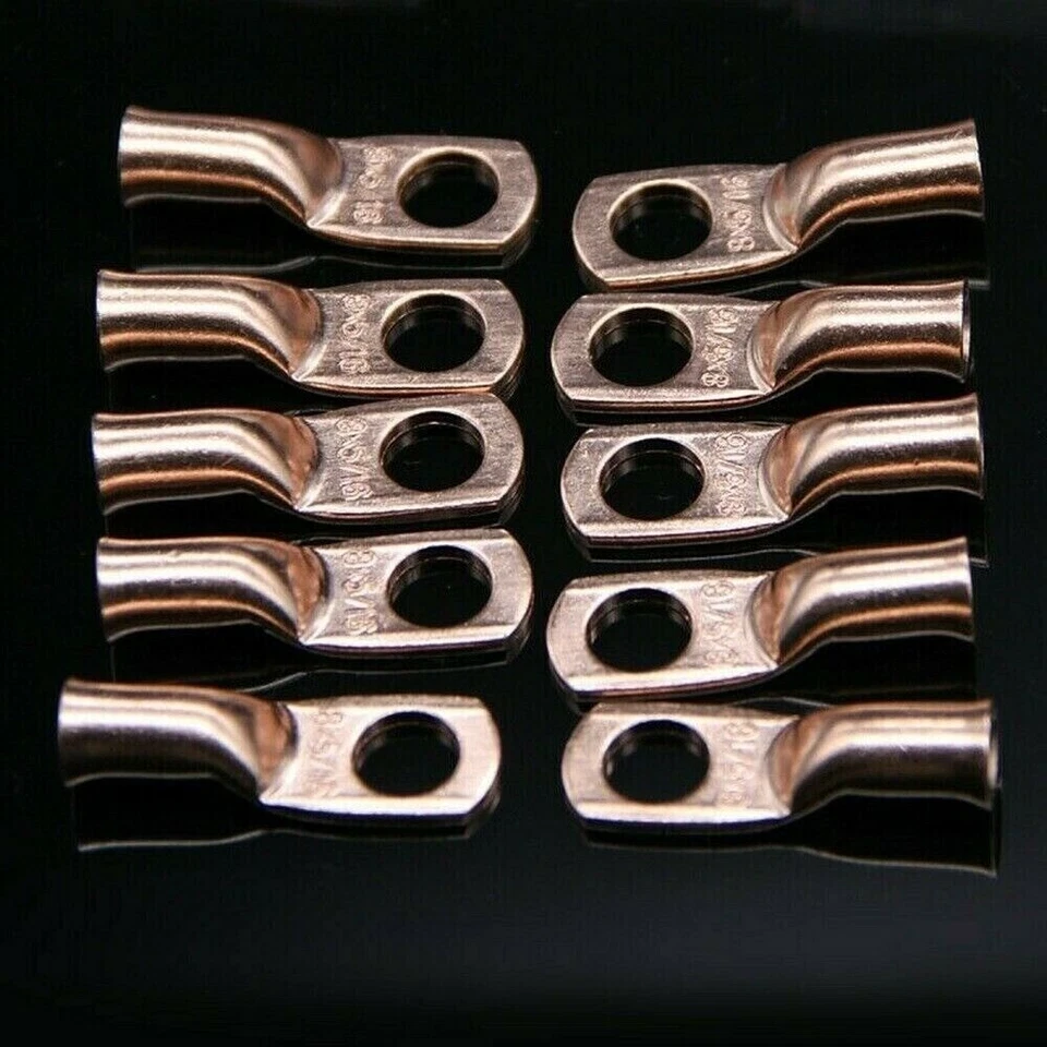 30Pcs Assortment Copper Lug Cable Electrical Wire Connectors Crimp Terminals Kit - Image 3 of 4