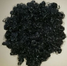 NEW BLACK AFRO WIG one size MEN WOMEN HALLOWEEN COSTUME WEAR curly SOFT