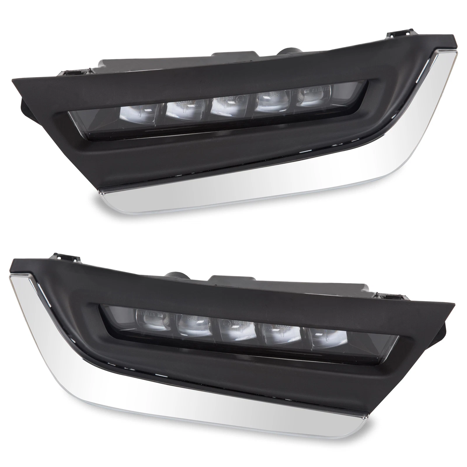 Pair LED Daytime Running Fog Lights w/Brackets For Honda CRV CR-V 2017 2018 2019 image 1