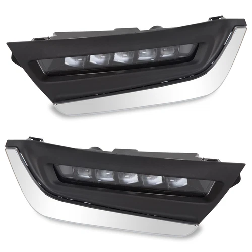 Pair LED Daytime Running Fog Lights w/Brackets For Honda CRV CR-V 2017 2018 2019 video thumbnail