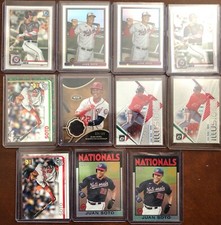 JUAN SOTO 11-Card Lot w/ 2019 Tier One Game-Used Relic /399 NY Yankees Nationals