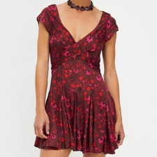 Free People It Takes Two Wrap Dress NEW Size Large Floral