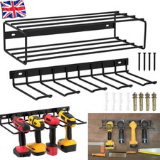Power Tool Storage Wall Mount Workshop Garage Tool Organiser Electric Drill Rack