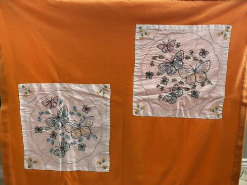 Handmade Fleece Floral y jardín Colchas tejidas y mantas de Tiro