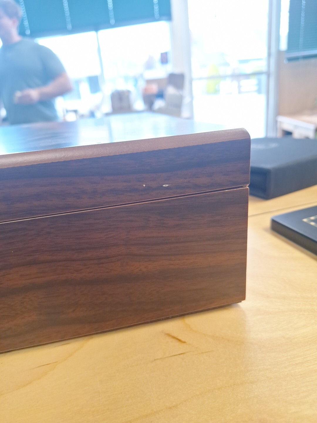 Scratch & Dent Humidor Style Chess Piece Box Walnut Finish eBay