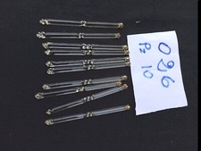 026 Lotto Di 10 Cannette Di Vetro Murano Per Vecchi Lampadari Con Ganci In...