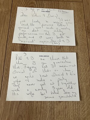 Dora Bryan - seltener Originalbrief. Autogramm Signatur Brighton Schauspielerin