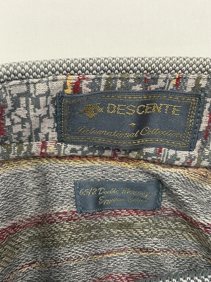 Descente Men's International Collection Polo shirt Geometric XXL 0124 - Image 3 of 4